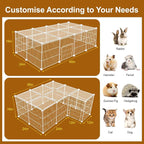 20 Panels Small Animal Playpen, Pet Playpen, C&C Cage - Image 2