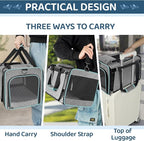 Cat Carrier American, Delta Airline Approved/Soft-Sided Pet Travel Bag - Image 5