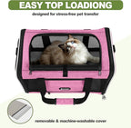 Cat Carrier 18x11x11 Delta Airline Approved, Easy Load Soft Pet Plane Travel - Image 5