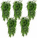 HERCOCCI 5 Pack Reptile Plants, Terrarium Hanging Plants Vines Artificial by HERCOCCI