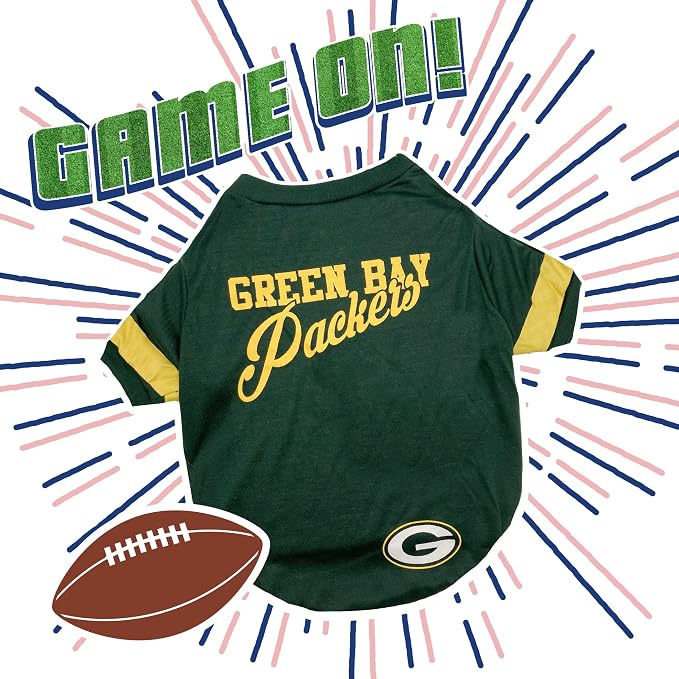 Green Bay Packers Dog & Cat T-Shirt, Small. NFL Team Football Shirt - Image 4