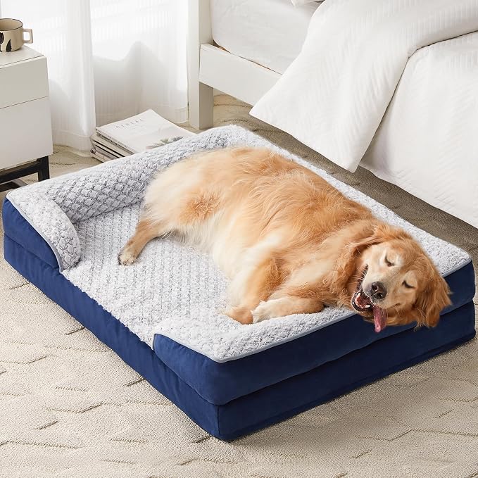 Orthopedic Dog Bed for Extra Large Dogs, Egg Crate Foam Bed for Extra Large Dogs - Image 7