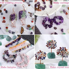Clear Quartz Healing Crystal Chips Bulk Gemstones Sets Tumbled Crushed Stones - Image 5