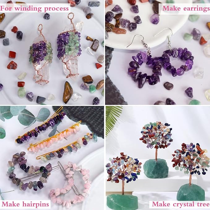Fluorite Aquarium Gravel Rocks Natural Tumbled Healing Crystal Chips Bulk - Image 5