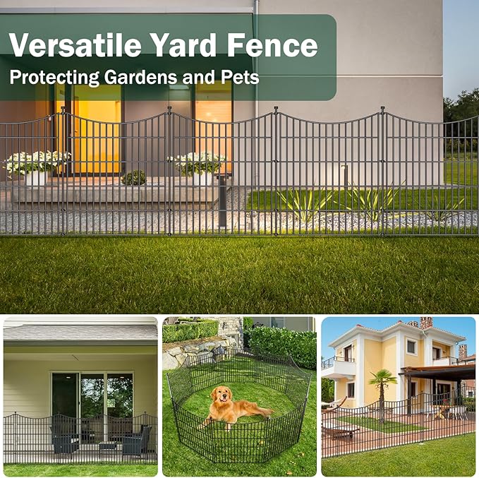 10 Panels Decorative Garden Fence - Image 6