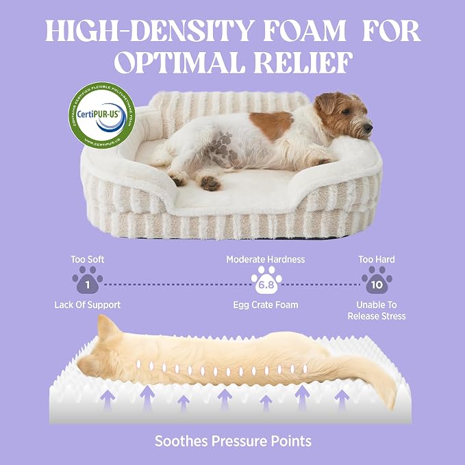 LE SURE Cute Dog Bed for Small Dogs, Orthopedic Waterproof Small Pet Beds - Image 4