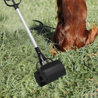 Kisangel Long Handle Pet Waste Scooper Black Dog Waste Picker Outdoor Poop - Image 7