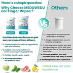 Ear Cleaner Finger Wipes 120 Counts, Dog Ear Cleaner, Grooming Kit Care - Image 7