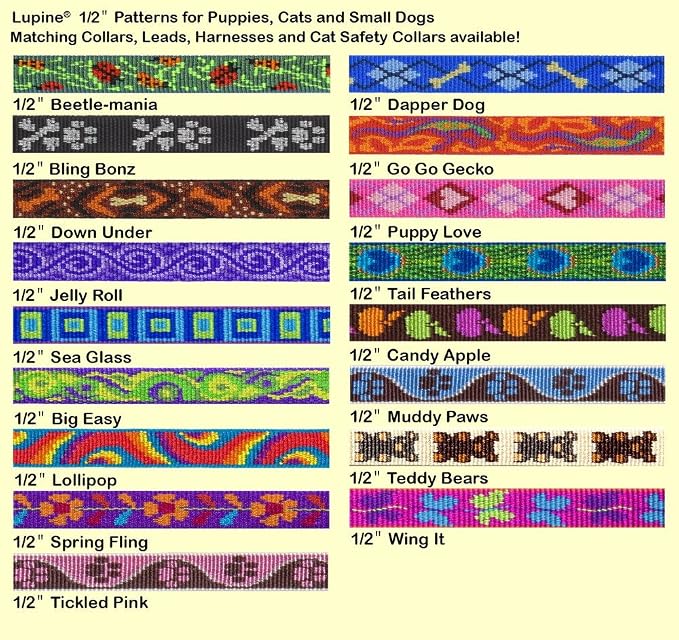 LupinePet Originals 1/2" Jelly Roll Cat Safety Collar - Image 2