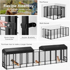 Dog Kennel Outdoor, Large Outside Dog Kennel - Image 7