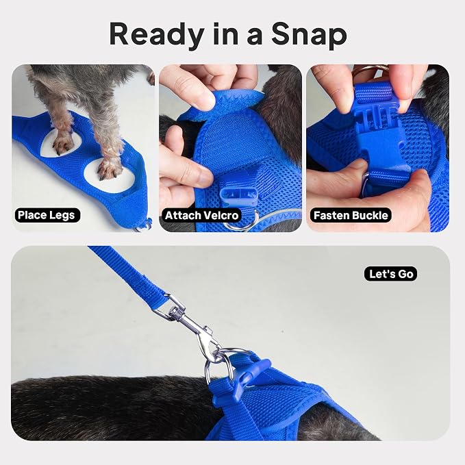 PetiFine Cat Harness and Leash Set, Escape Proof Kitten Harness Reflective - Image 8
