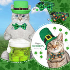 Kacctyen 18 Pcs St. Patrick's Day Cat Collars Bulk Holiday Cat Collars - Image 4