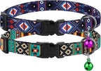 Cat Collar Breakaway 2PCS Adjustable Pattern Tribal Aztec Southwest Safety Pet - Image 2