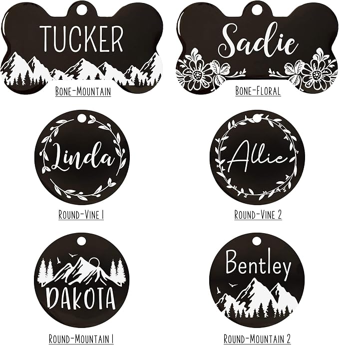 Ultra Joys Stainless Steel Pet ID Dog Name Tag Personalized Front and Back - Image 4