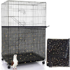 Bird Cage Seed Catcher, 60-118'' Large Bird Cages Cover, 31.5'' H Adjustable by LYMOI