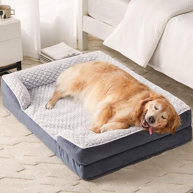 Orthopedic Dog Bed for Extra Large Dogs, Egg Crate Foam Bed for Extra Large Dogs - Image 7