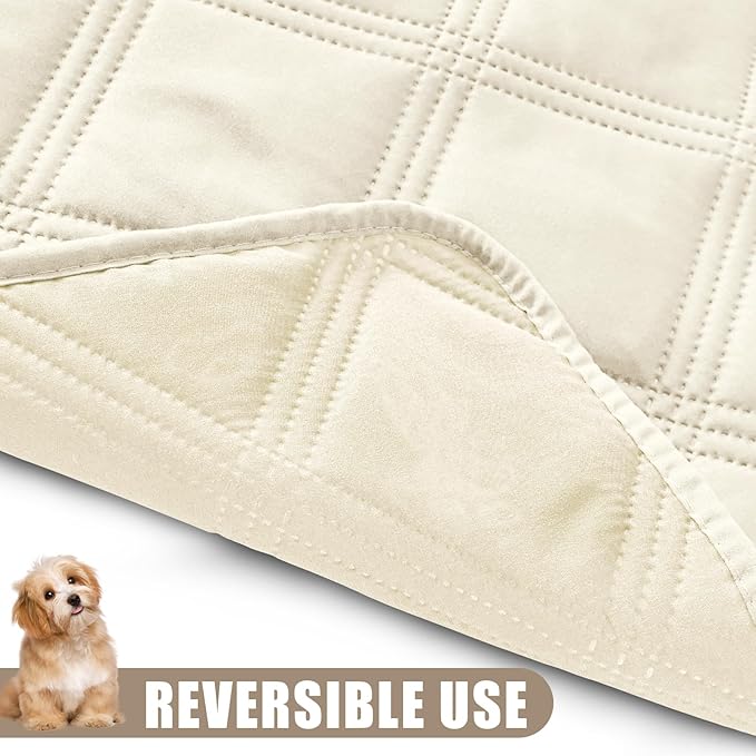Smiry Waterproof Dog Bed Cover Blanket 40x80, Soft Reversible Pet Blanket - Image 3