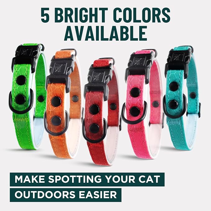 OutdoorBengal Green Cat Collar Breakaway, Soft Padding - Image 7