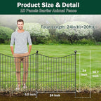 10 Panels Decorative Garden Fence - Image 2