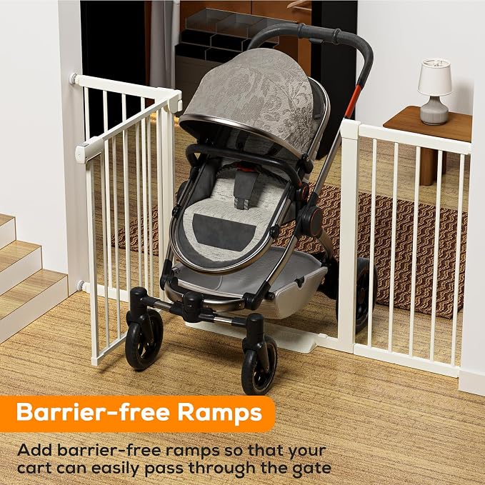 29.5-40.6" Magnetic Baby Gate for Stairs, Baby Safety Essentials, Auto Close - Image 4