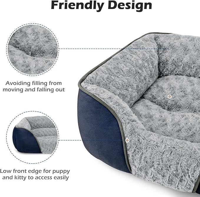 INVENHO XX-Large Dog Bed Rectangle Washable Orthopedic Soft Calming Sleeping - Image 5