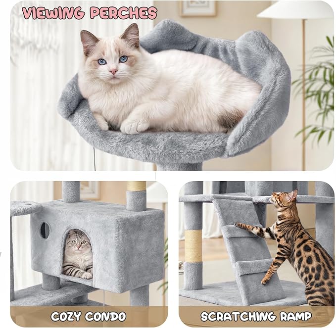 MoNiBloom 54 Inch Cat Tree Tower - Image 7