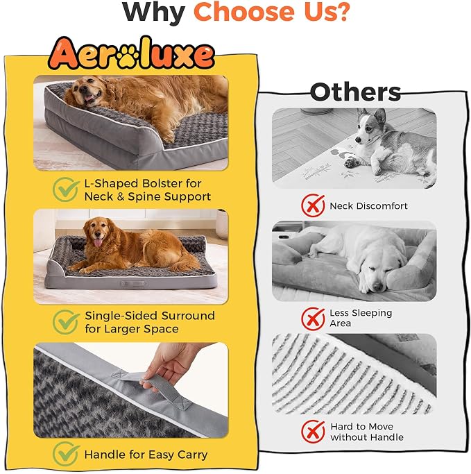 Dog Bed Large Sized Dogs, XXL Orthopedic Dog Bed - Image 3