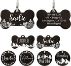 UltraJoys Stainless Steel Pet ID Tag Dog Name Tags Personalized Front and Back by UltraJoys