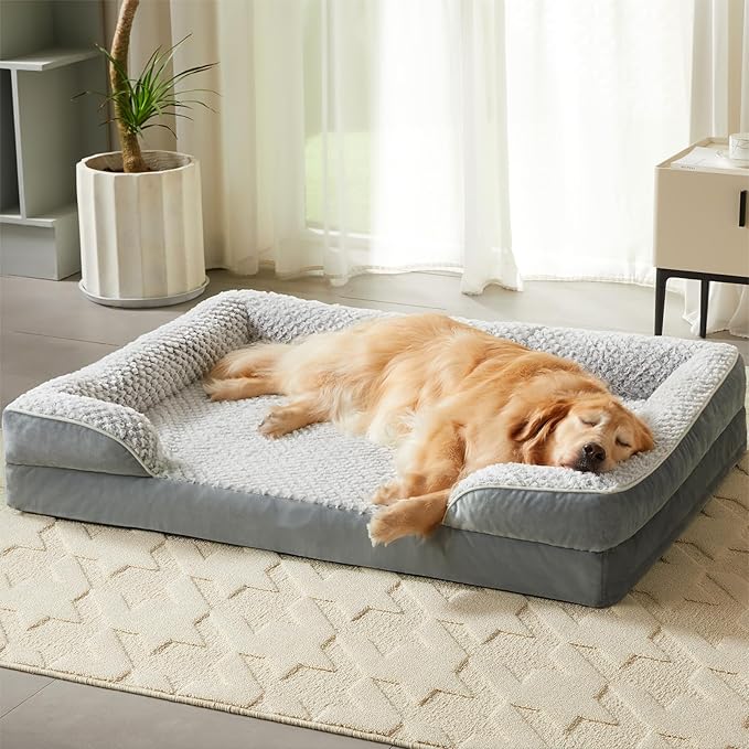 Orthopedic Dog Bed for Large Dogs, Egg Crate Foam Bed for Large Dogs, Equipped - Image 9
