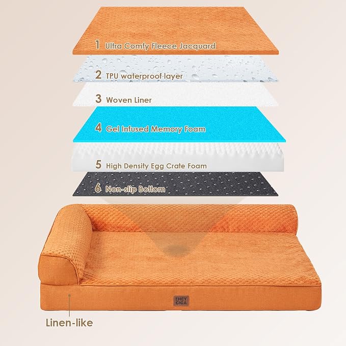 EHEYCIGA XL Dog Bed Memory Foam - Image 5