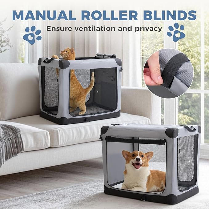 DUMOS Dog Crate 42 Inch Travel Cat Pet Carrier - Image 2