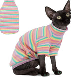 PUMYPOREITY Sphynx Cat Clothes, Turtleneck Sphynx Cat Sweaters, Cat Clothes by PUMYPOREITY