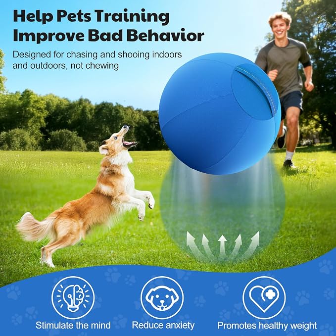Happypaw 18'' Herding Ball for Dogs – Enhanced Chew Resistance & Heavy-Duty - Image 3