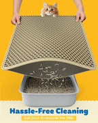 Cat Litter Mat - 23.2'' x 29.1'' Large Litter Trapping Mat, Waterproof - Image 4