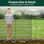 5 Panels No Dig Dog Fence Outdoor - Image 2