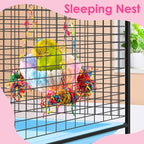 KATUMO Budgies Nest, Conure Snuggle Bed Bird Swing Bed Parrotlet Breeding Nest - Image 5