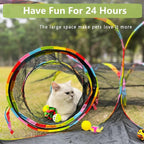 Outdoor Cat Enclosures, Cat Playground Portable Mesh Tent, Outside Circle - Image 2