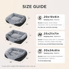 Bedsure Washable Dog Bed Small Dog＆Cat- Rectangle Fluffy Plush Kitten Puppy Bed - Image 8