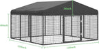 Outdoor Dog Kennel Steel for Medium/Small Dogs Anti-Rust Coating Cage - Image 2