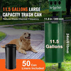 VEVOR Dog Waste Station with Hand Wash Bottle, 11.5 Gallons Pet Waste Bin with - Image 4