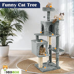 58.5inch Large Cat Tree Tower Condo - Image 2