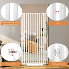 71“ Extra Tall Cat Gate for Doorway：29.4-33.4” Wide Pet Gate, Auto Close/One - Image 6