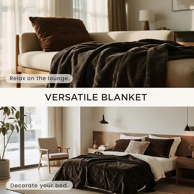 gogobunny Waterproof Bed Blanket, Reversible Sherpa Fleece Throw Blanket - Image 8