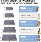Jumbo Human Dog Bed, Orthopedic Memory Foam Pet Mat, Washable Dog Crate Bed - Image 5