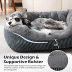 INVENHO Dog Bed Medium Size, Orthopedic Warming Soft Calming Sleeping Puppy Bed - Image 4