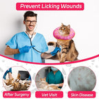 Cat Cone Soft Collar, Adjustable Cat Recovery Collars Kitten Cones to Stop - Image 6