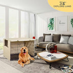 Explore Land 42 inches Dog Crate Cover Heavy Duty Polyester Pet Kennel Sunshade - Image 5