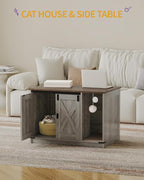 Cat Litter Box Enclosure, Hidden Litter Box Cabinet Furniture - Image 2