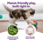 SmartyKat Fuzzy Friends Plush Catnip Ball Cat Toys - Image 5