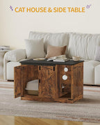 Cat Litter Box Enclosure, Hidden Litter Box Cabinet Furniture - Image 8